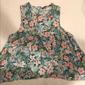Zara Floral Top Size M